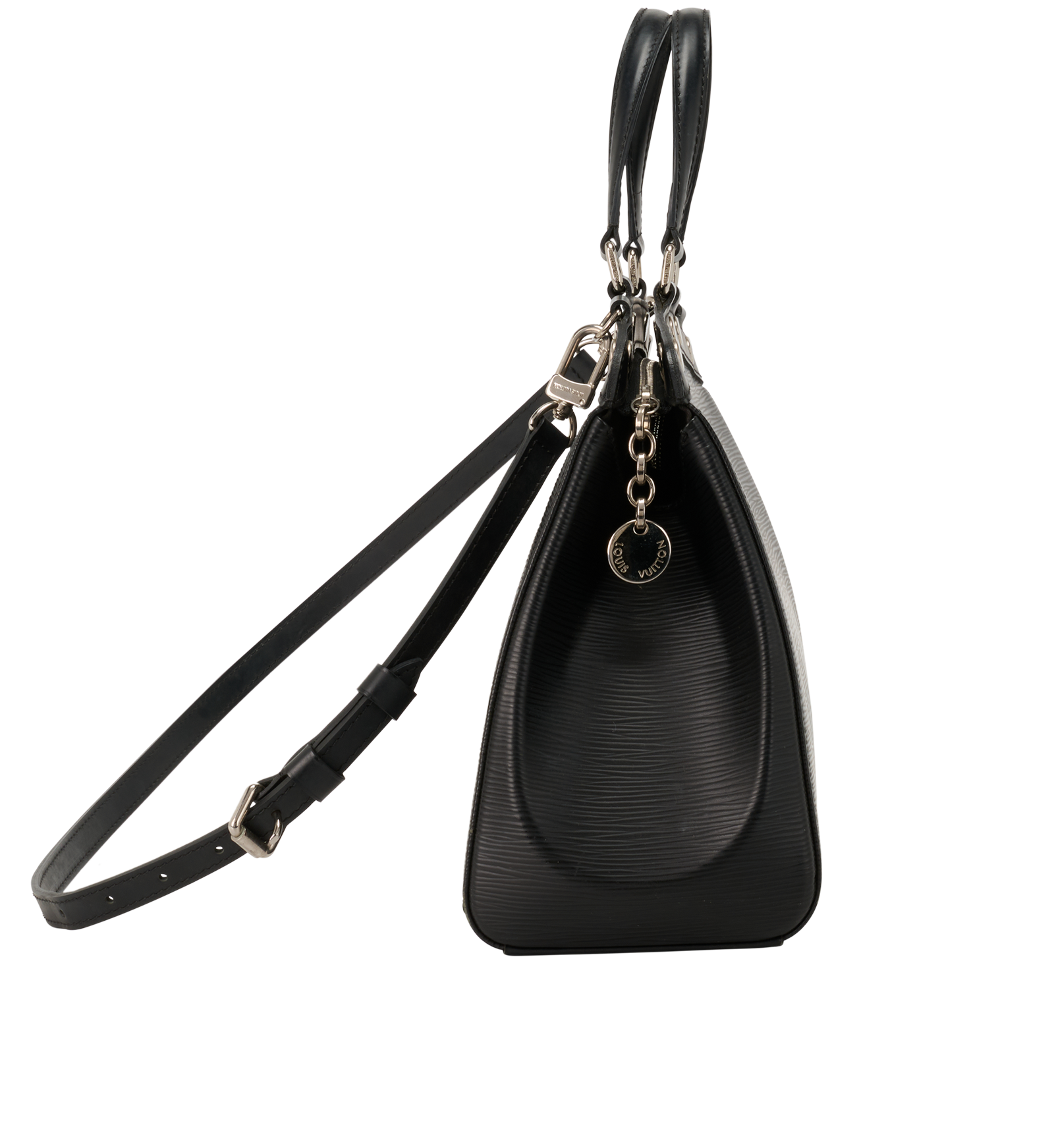 Brea MM, &pound;490, Handbags, Black, Leather, Side view